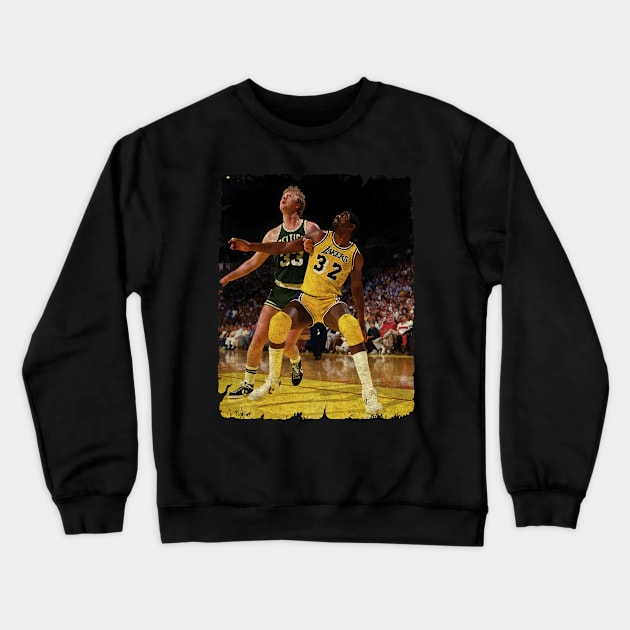 Larry Bird vs Magic Johnson Crewneck Sweatshirt by Wendyshopart